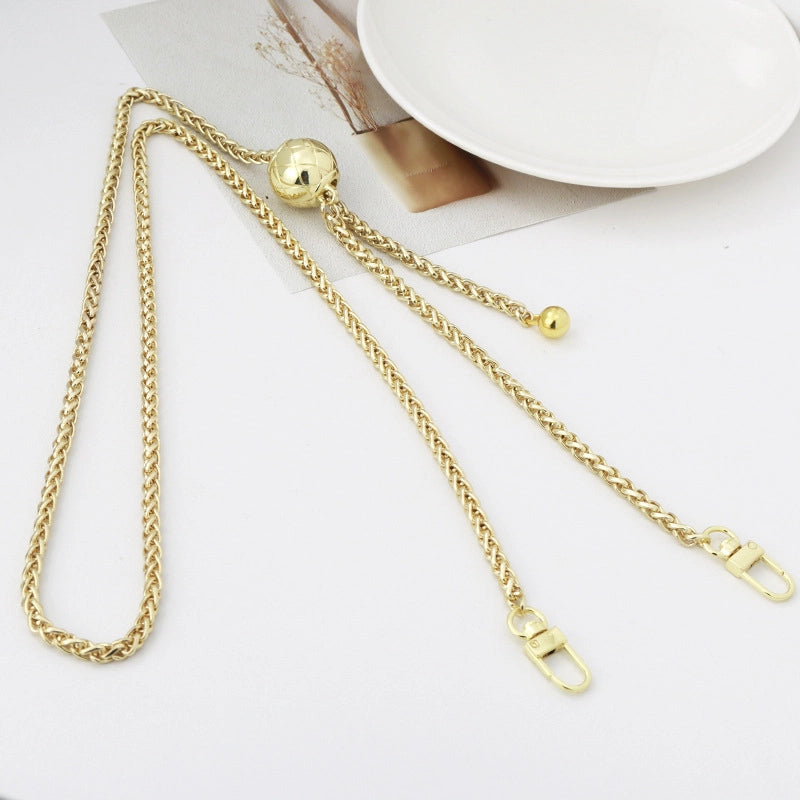Alloy Solid Color Bag Chain Bag Straps