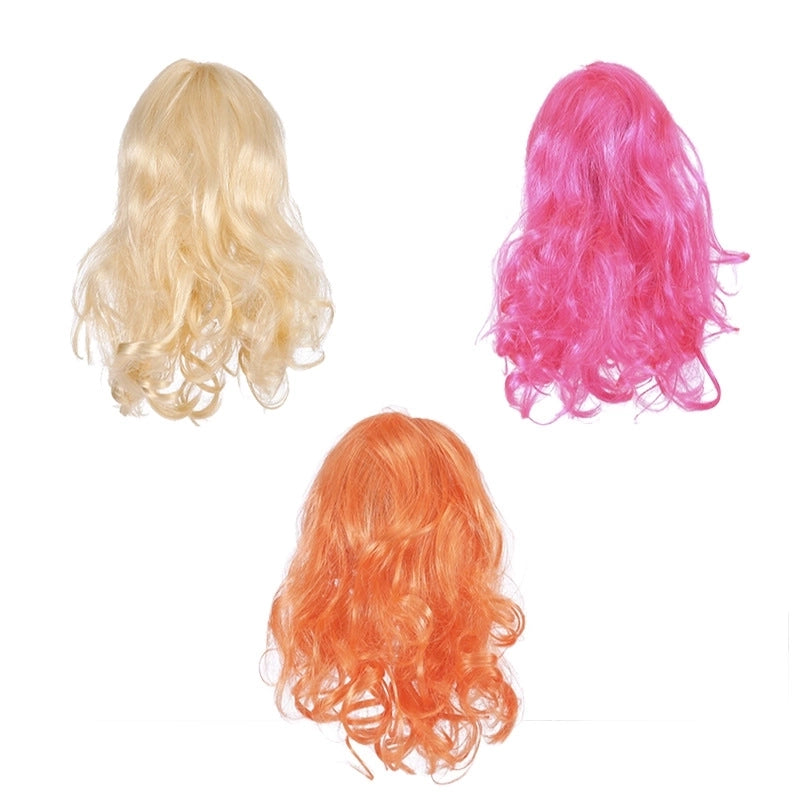Minimalist Polyester Solid Color Pet Wig