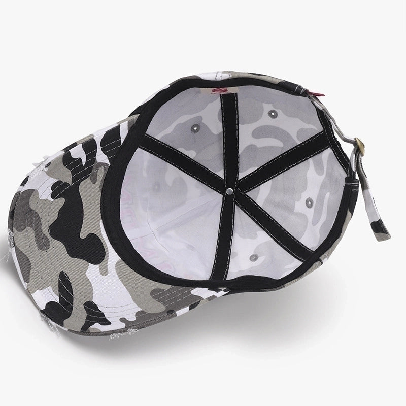 Women's Minimalist Classic Style Color Block Curved Eaves Baseball Cap