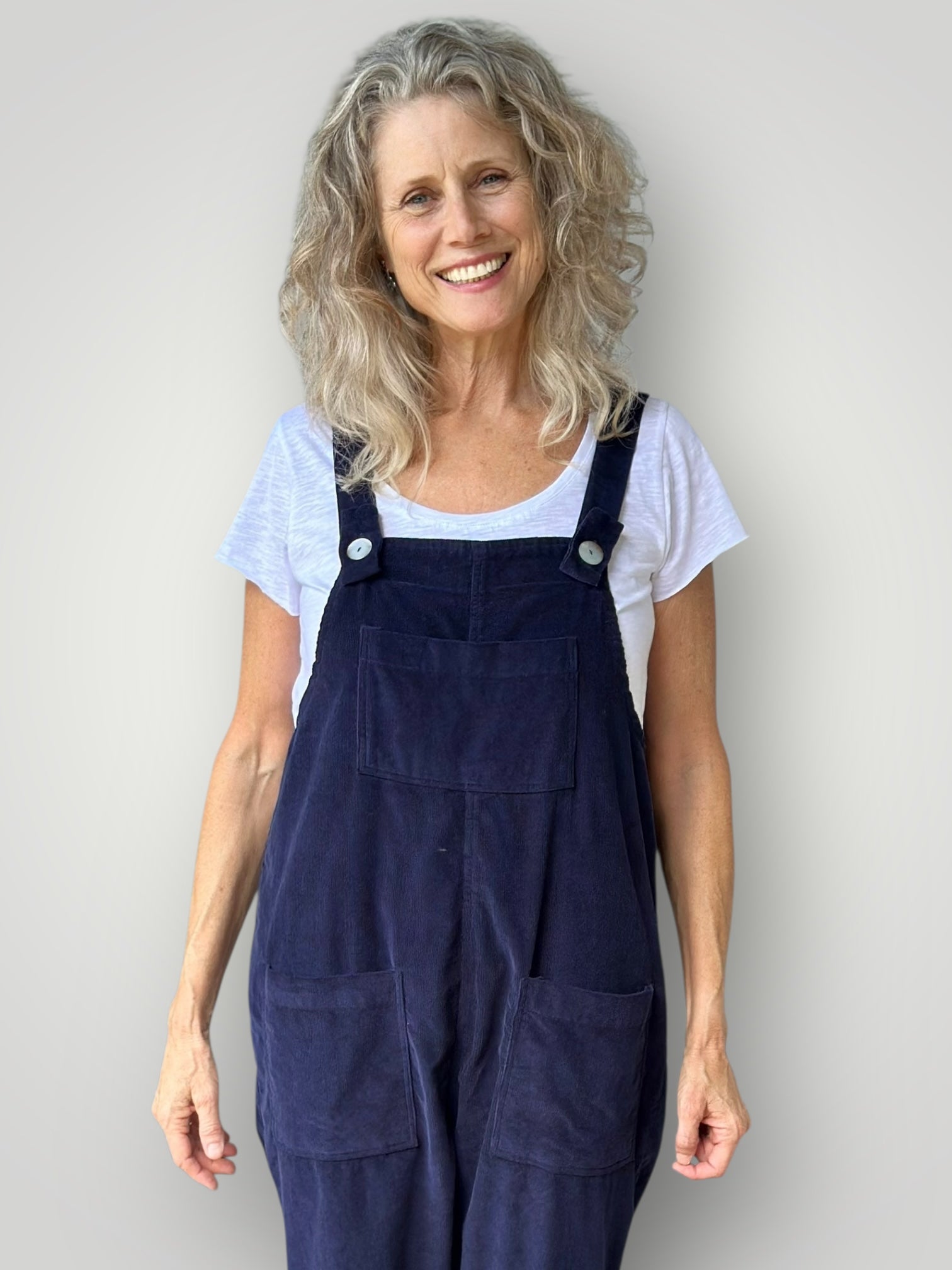 overalls - indigo cord