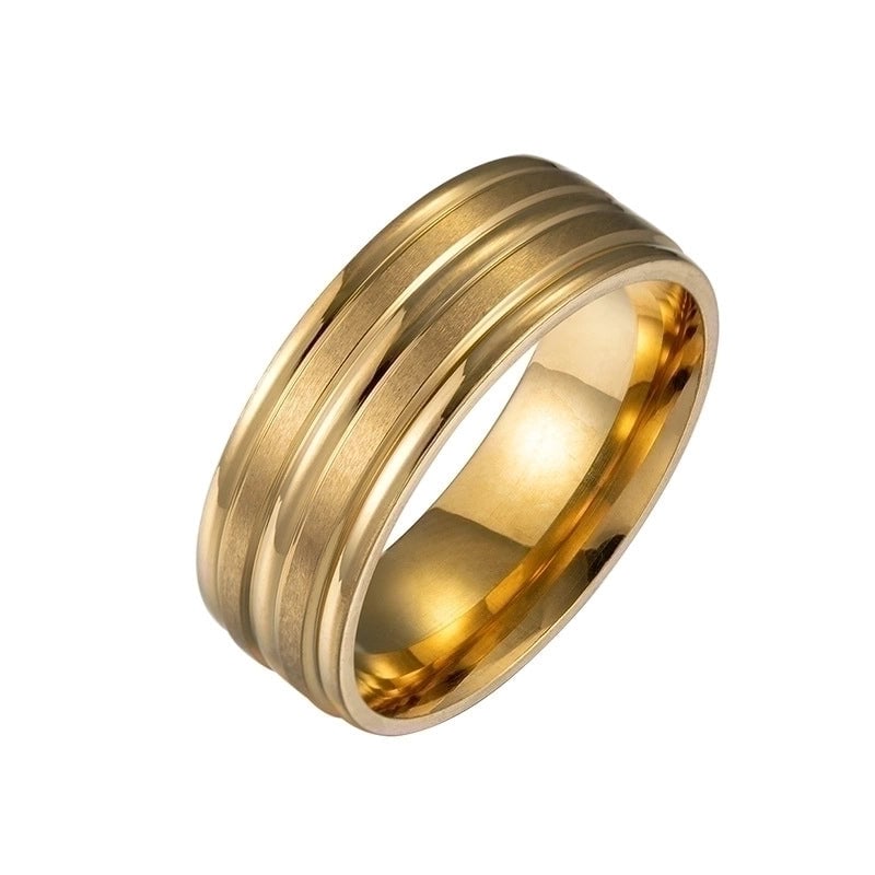 Minimalist Geometric 201 Stainless Steel No Inlaid Gold Plated
