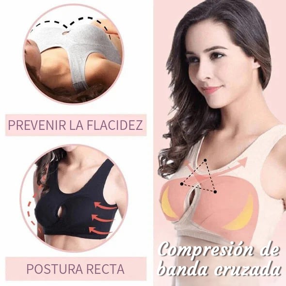 🔥Último Día - 60%OFF😍-Pure Cotón Levanta Instantáneamente El Sujetador Sin Aros Anti-Flacidez (Compra 2 Obtén 15%OFF hoy)⚡