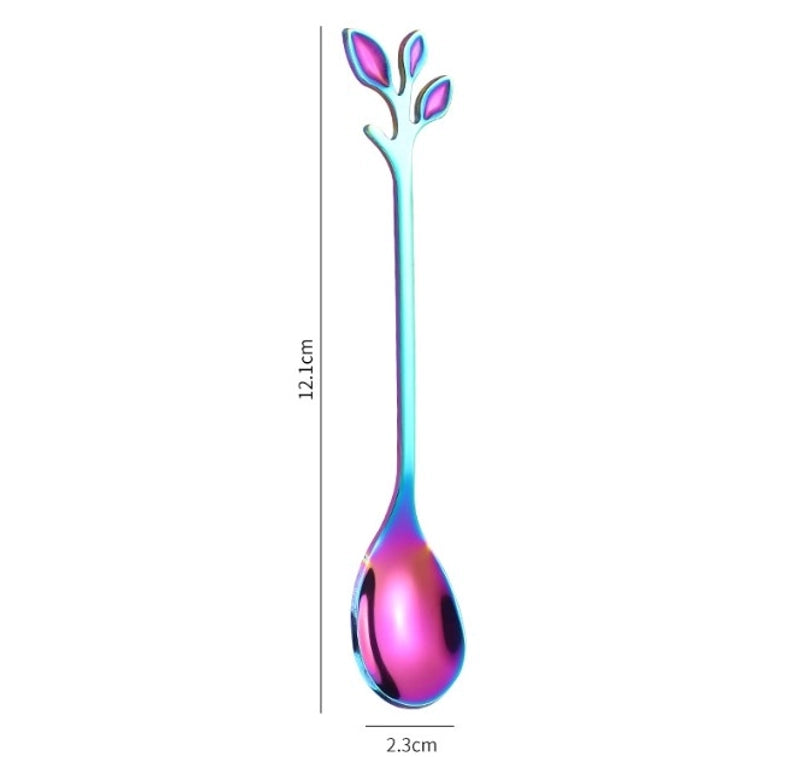 Casual Flower Stainless Steel Spoon