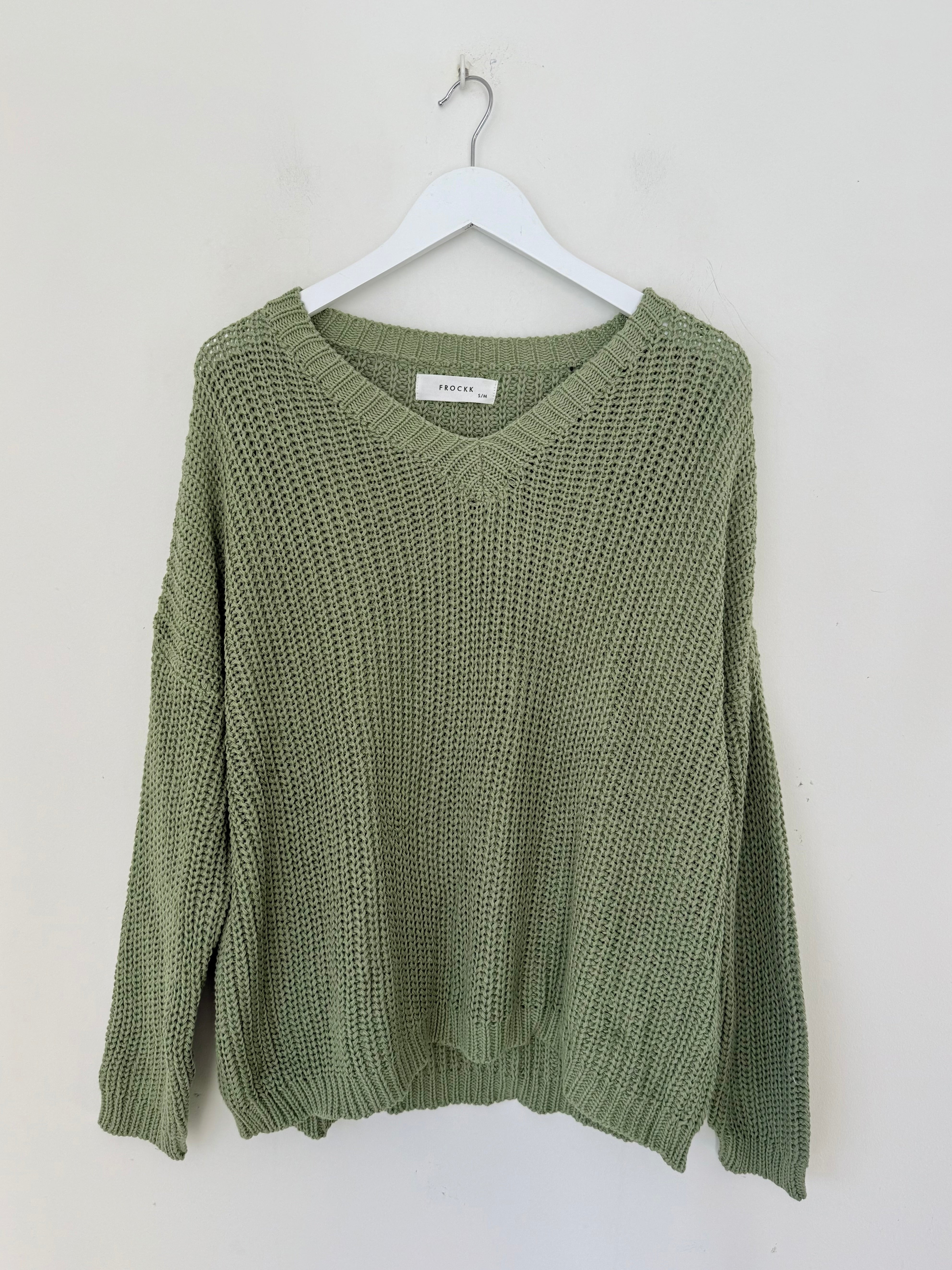 jasper cotton knit - sage