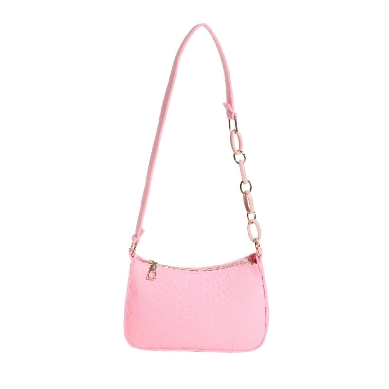 Women's All Seasons Felt Solid Color Vintage Style Square Zipper Shoulder Bag
