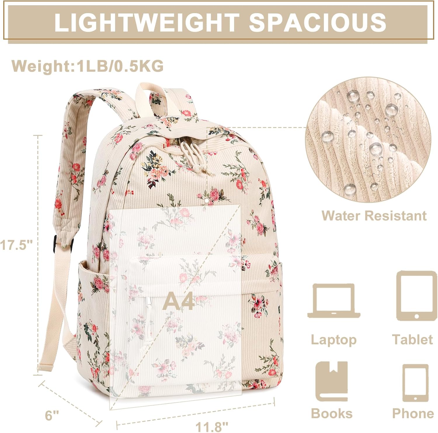 Bluboon School Backpack Teens Girls Boys Kids School Book Bags with Lunch Box Pencil Bag