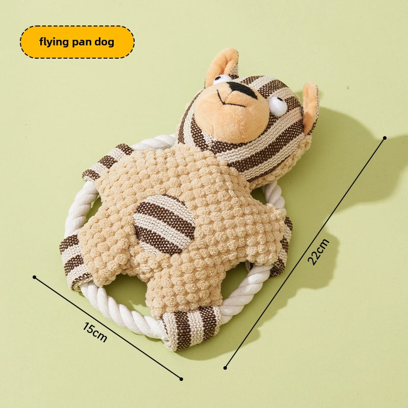 Pet Bite Toy Wear-resistant Tear-resistant Cotton Rope Toy Dog Molar Tooth Cleaning Cartoon Pet Toy