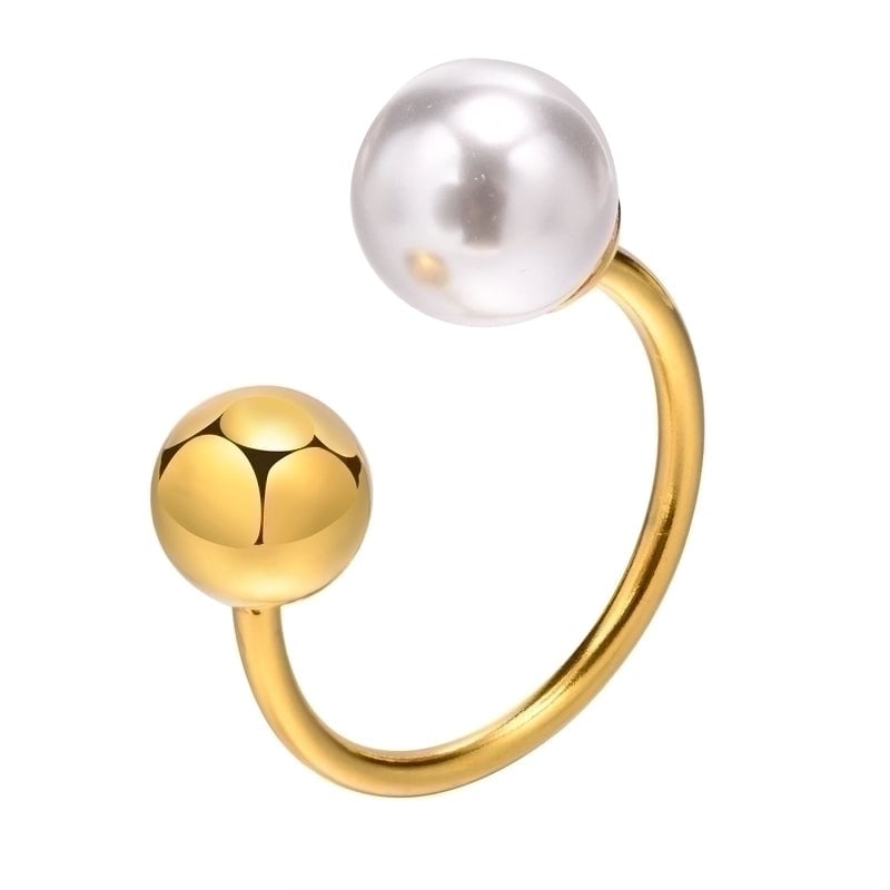 Minimalist Geometric 201 Stainless Steel Plating Stainless Steel Rings