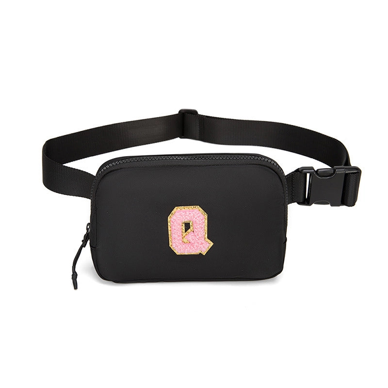 Women's Streetwear Letter Nylon Waist Bags