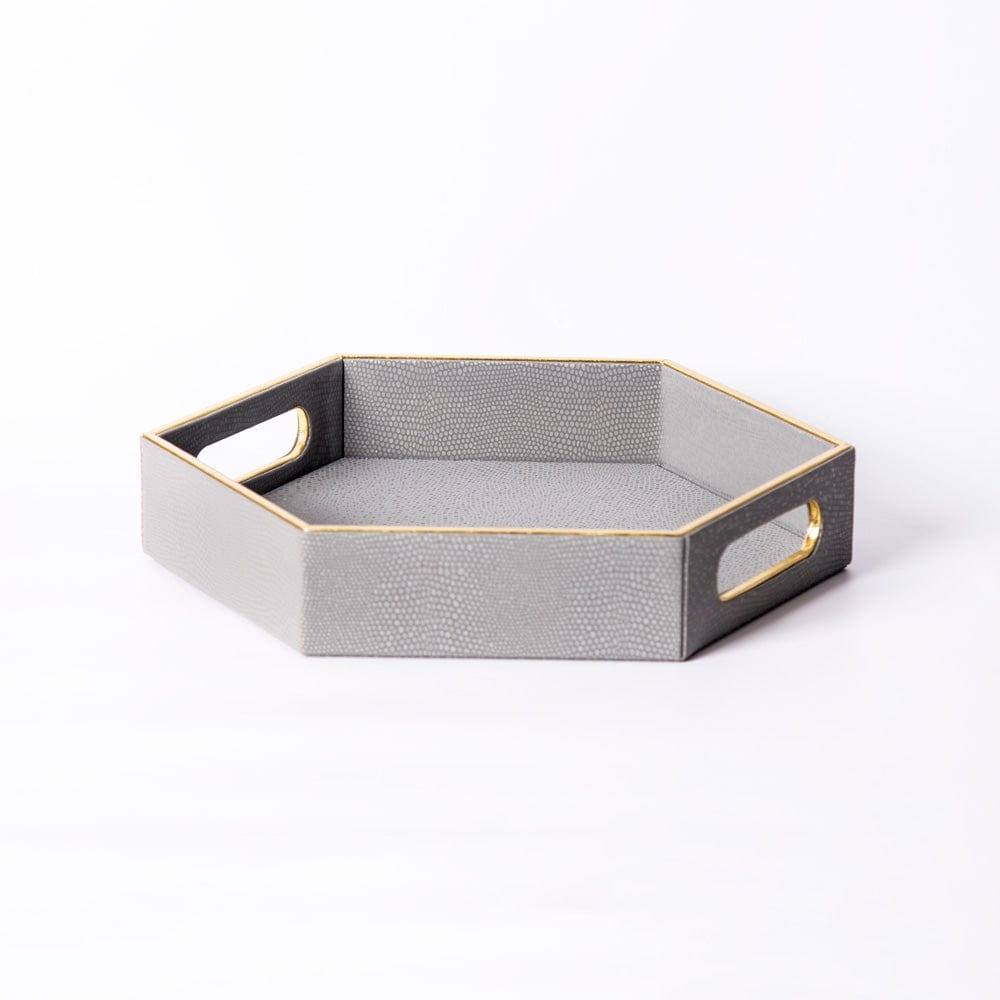 Barot Hexagon Tray - Grey