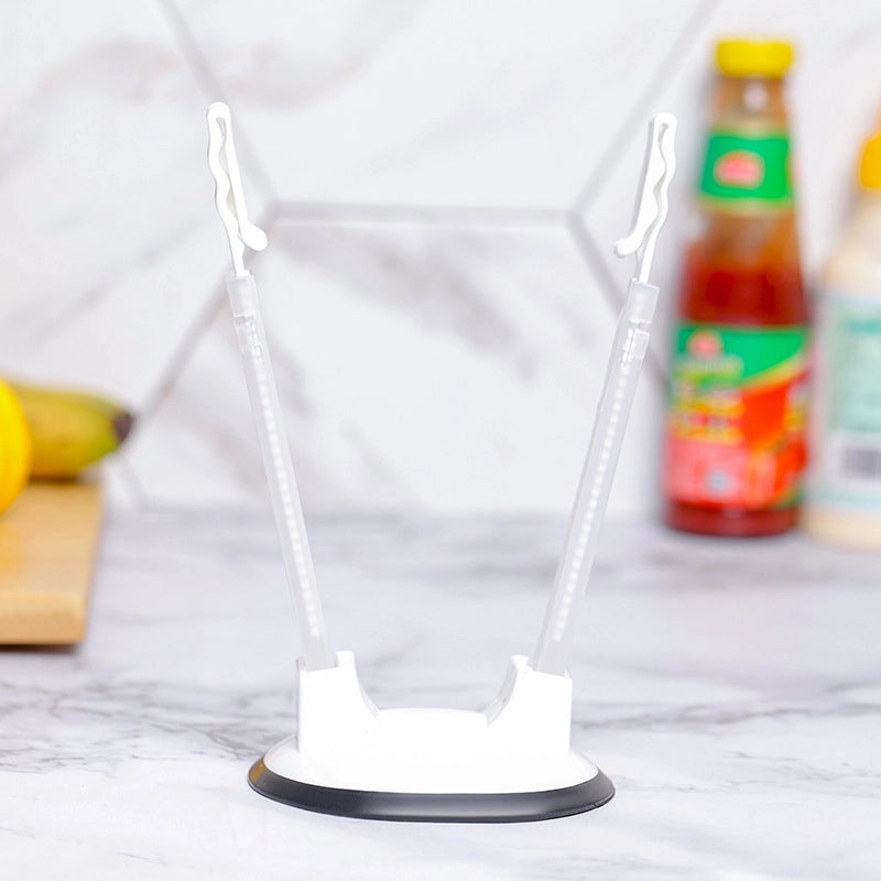 Casual Solid Color Plastic Bag Holder