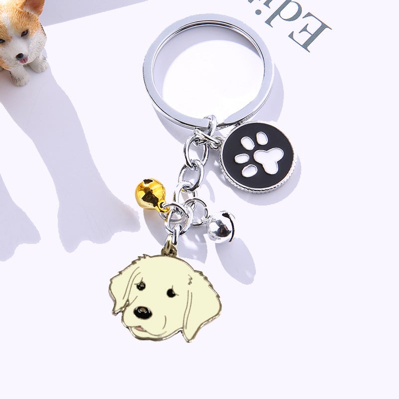 Personalized Dog Pattern Keychain