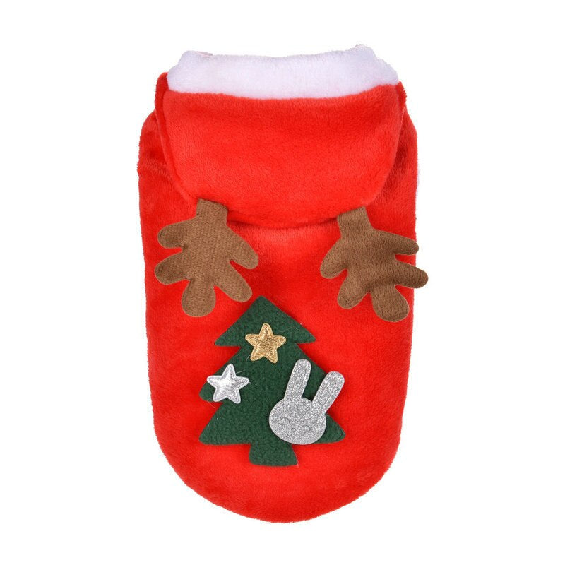 Christmas Dog Clothes Hoodies
