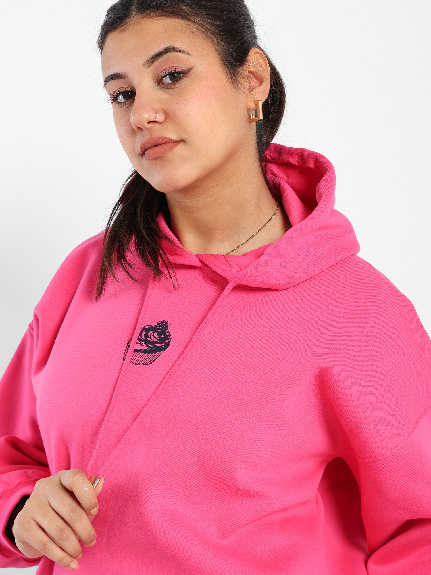 Oversized Printed Hoodie