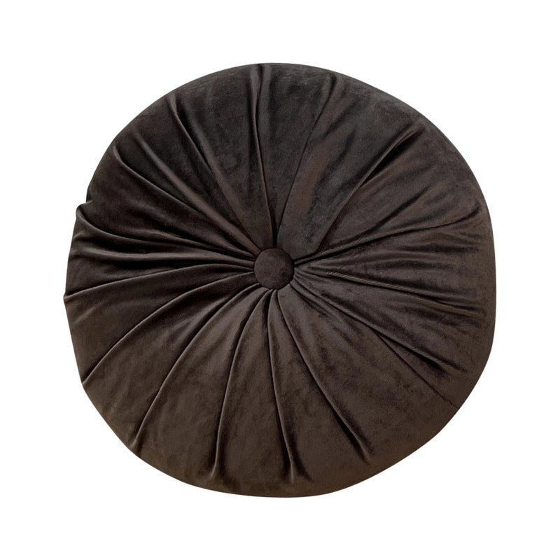 Round Pumpkin Pillow Solid Color Bay Window Pillow Homestay Model Room Pillow Living Room Sofa Cushion