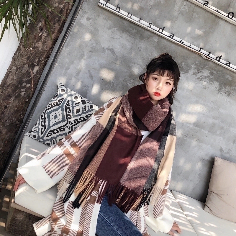 Cashmere Scarf  (blue)