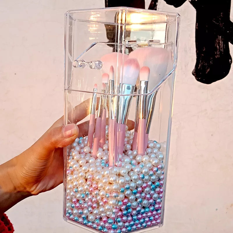 ACRYLIC PEARL MAKE-UP BRUSH HOLDER