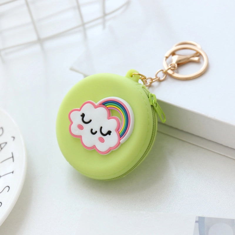 Unisex Animal Silica Gel Zipper Coin Purses