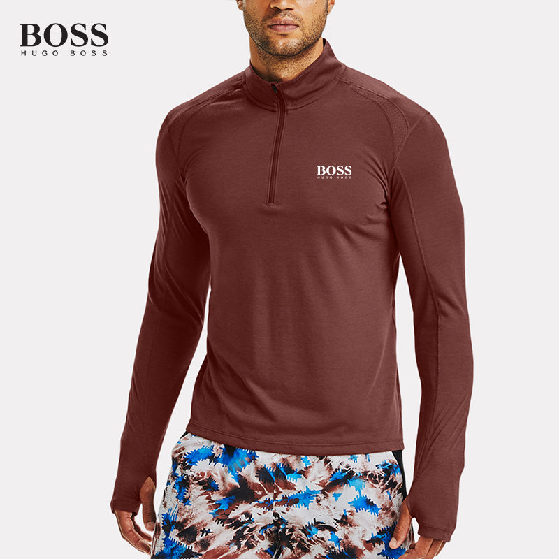 PRE-SALE BOSS Men-s Plus Size 1/4 Zip Golf Pullover