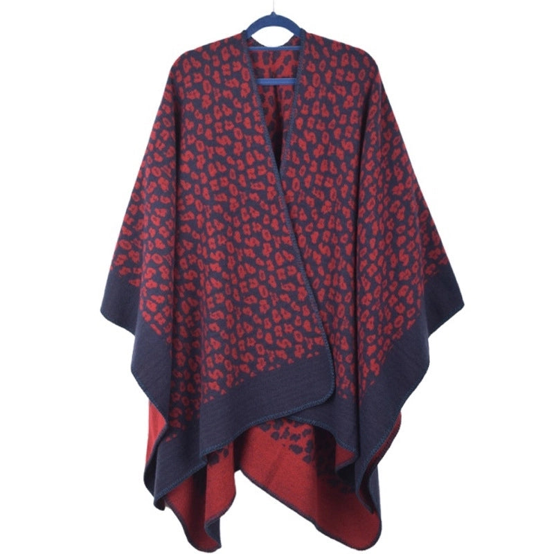 Women's Elegant Vintage Style Printing Cotton Polyester Crochet Lace Shawl