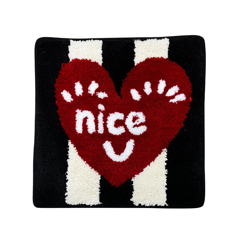 Elegant  Lady Letter Heart Shape Polyester Seat Cushion Couch & Sofa Decor