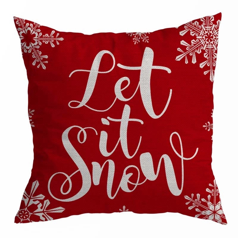 Cute Christmas Tree Linen Pillow Cases