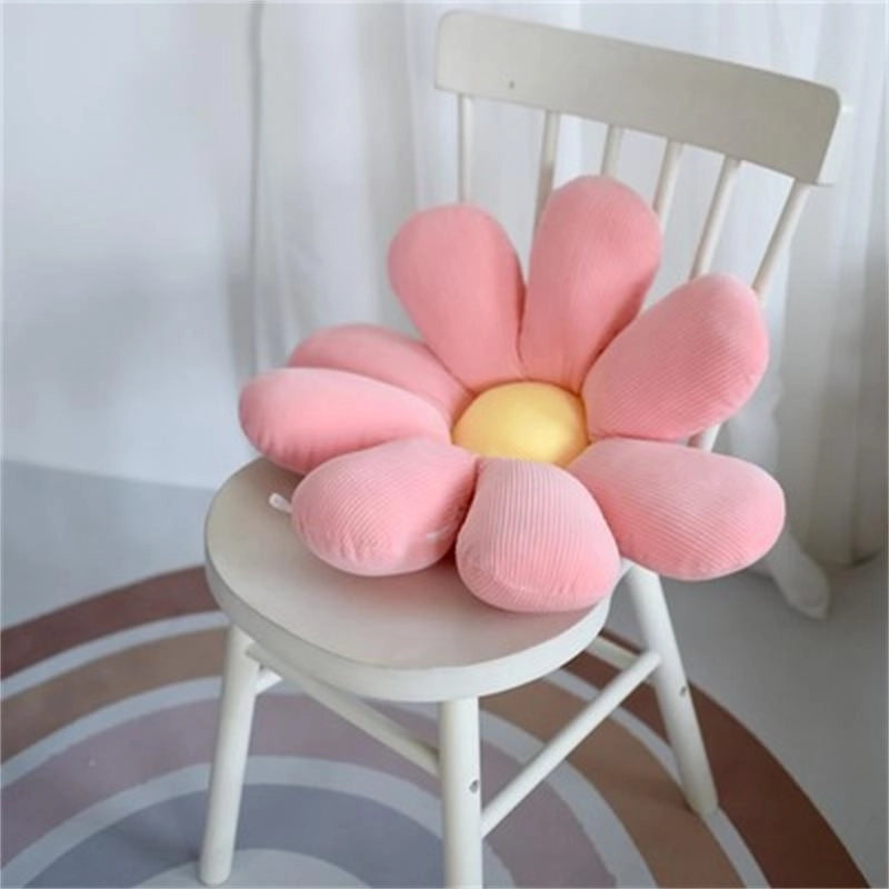 Pastoral Solid Color Plush Seat Cushion