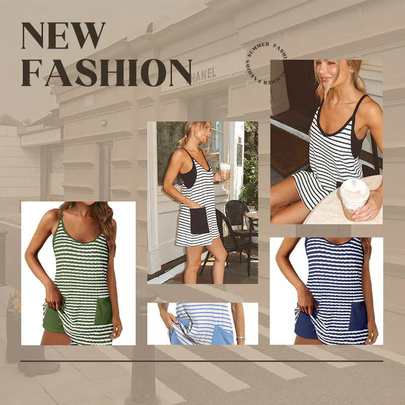 💥Hot Sales-49% OFF🔥Women's Sleeveless Summer Dress with Shorts