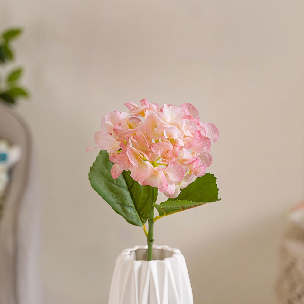 Faux Hydrangea Flower Pink