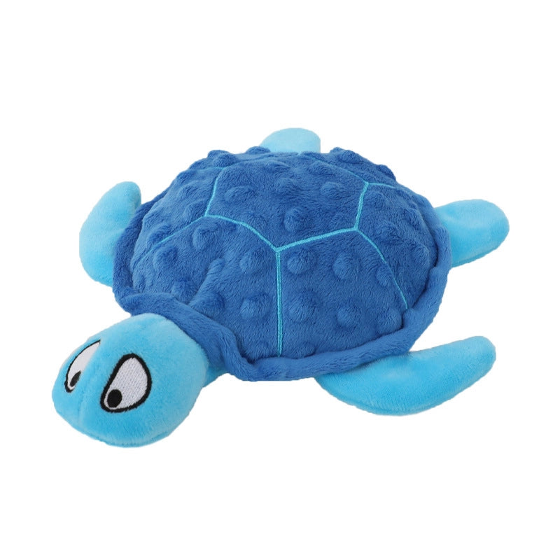 New Dog Vocal Toy Turtle 25cm Plush Turtle Companion Interactive Doll Pet Products Bite Resistant