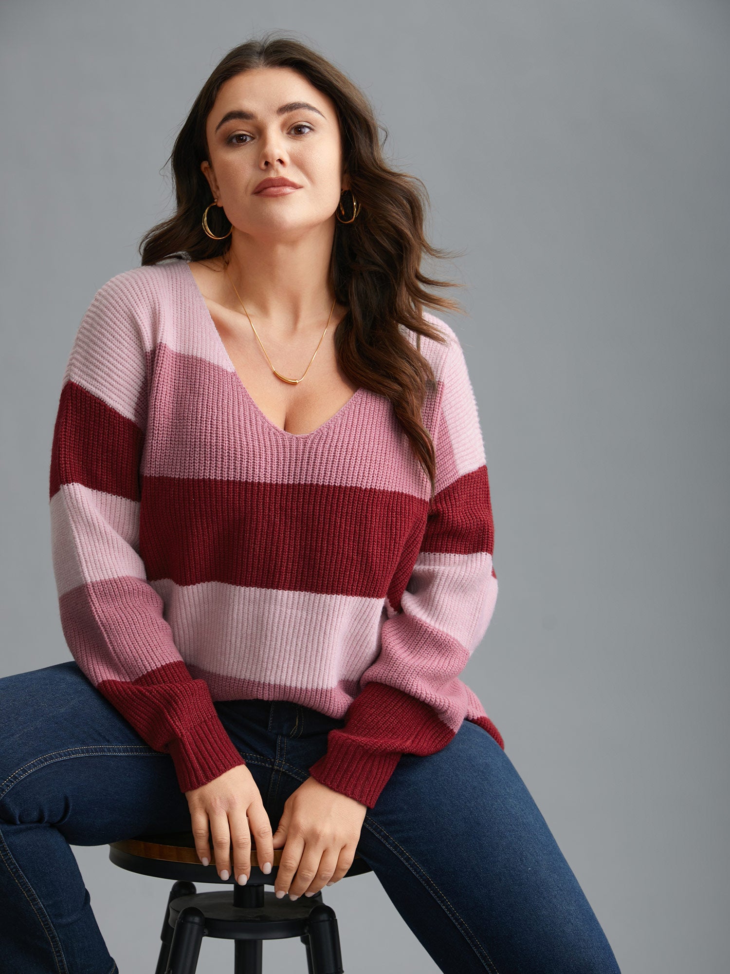 Supersoft Essentials Color Block Drop Shoulder Pullover