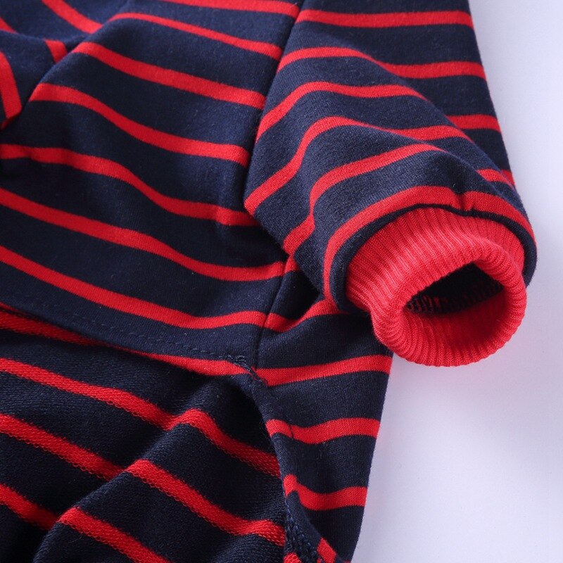 Striped Cotton Dog Clothes