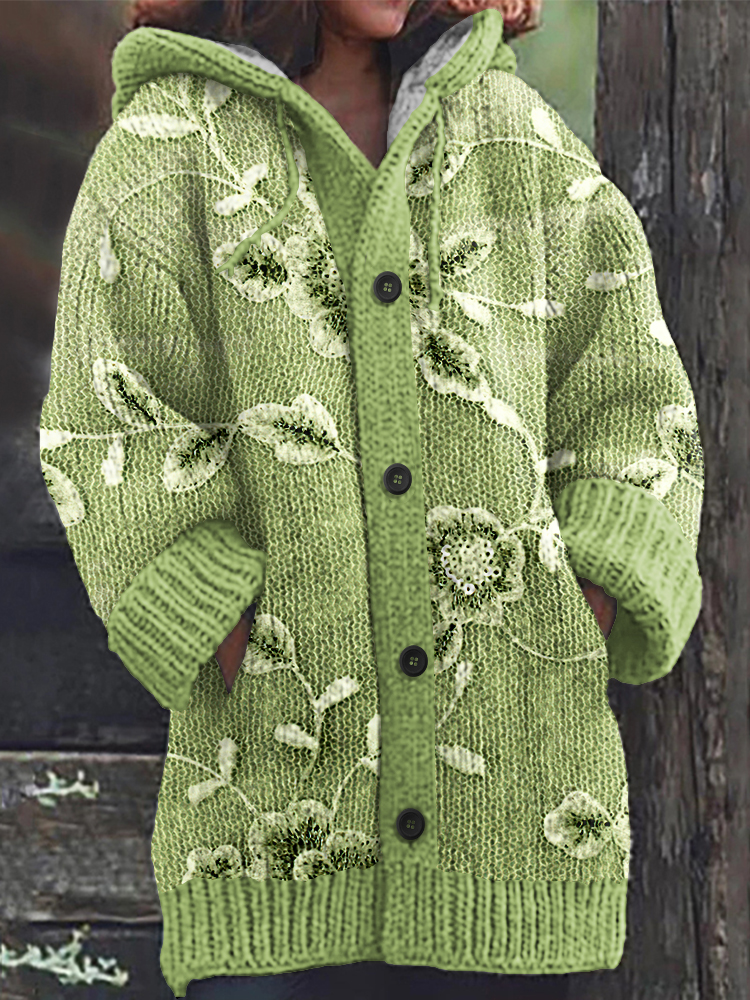 Vintage Bud Print Women's Sweater