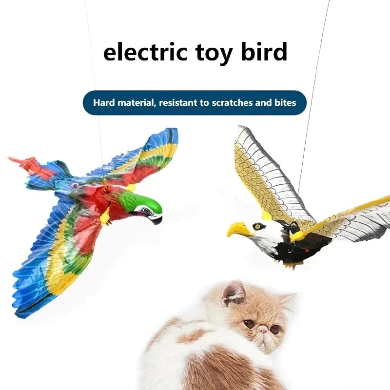 ⚡Automatic Moving Simulation Bird Interactive Cat Toy for Indoor Cats