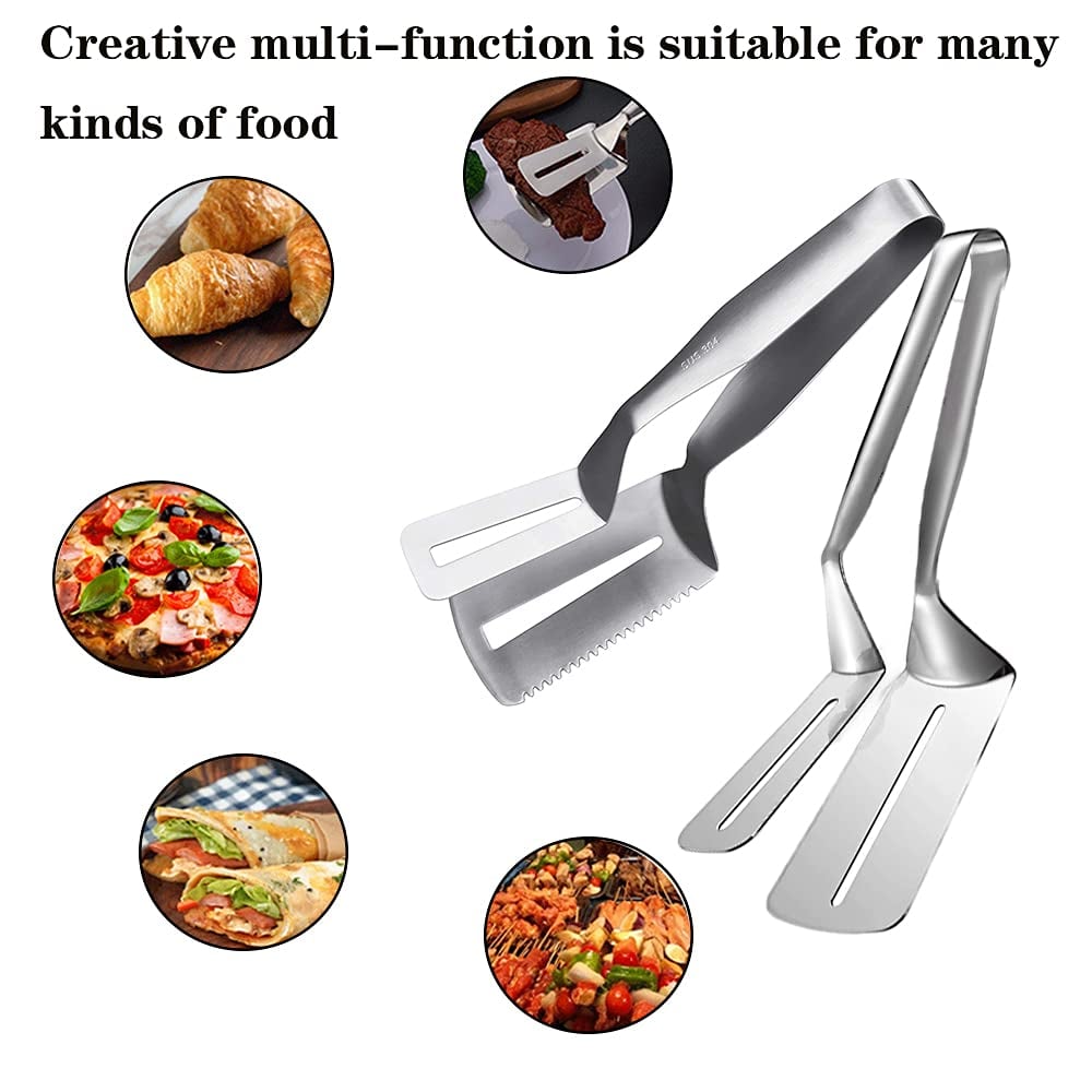 Multifunctional steak tongs