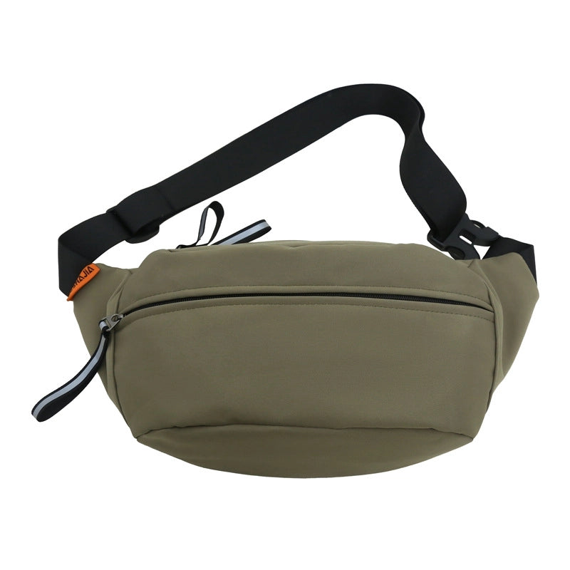 New Personalized Reflective Chest Bag Men's Trendy Cool Street Mobile Phone Waist Bag Girl Sports Outdoor Crossbody Shoulder Bag