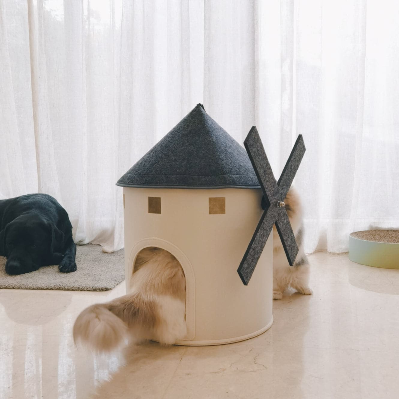 Nordic large windmill｜Unique Pet Bed ｜Cat Bed Dog Bed