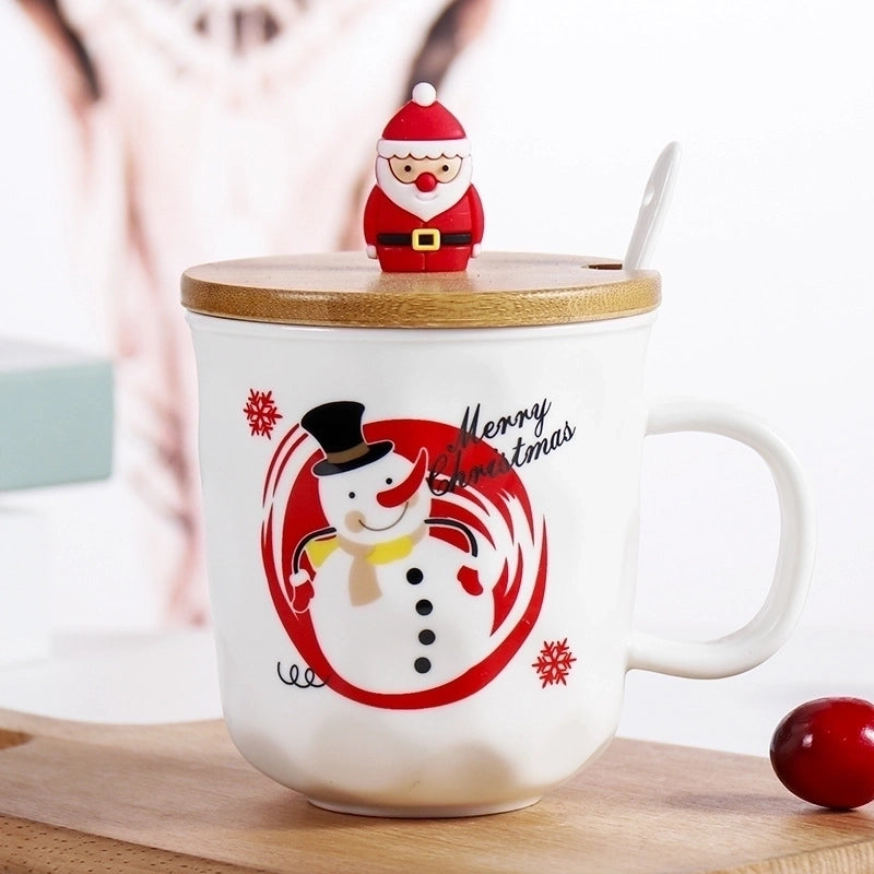 Christmas Christmas Cartoon Ceramics Mug 1 Set