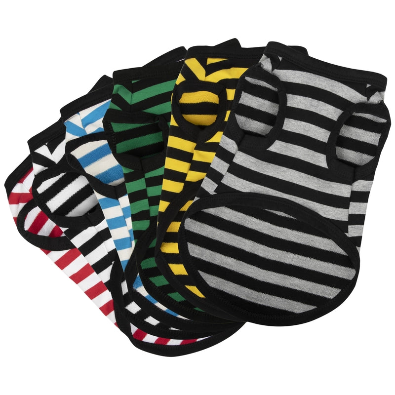 Minimalist Cotton Striped Vest Dog Pet Clothes