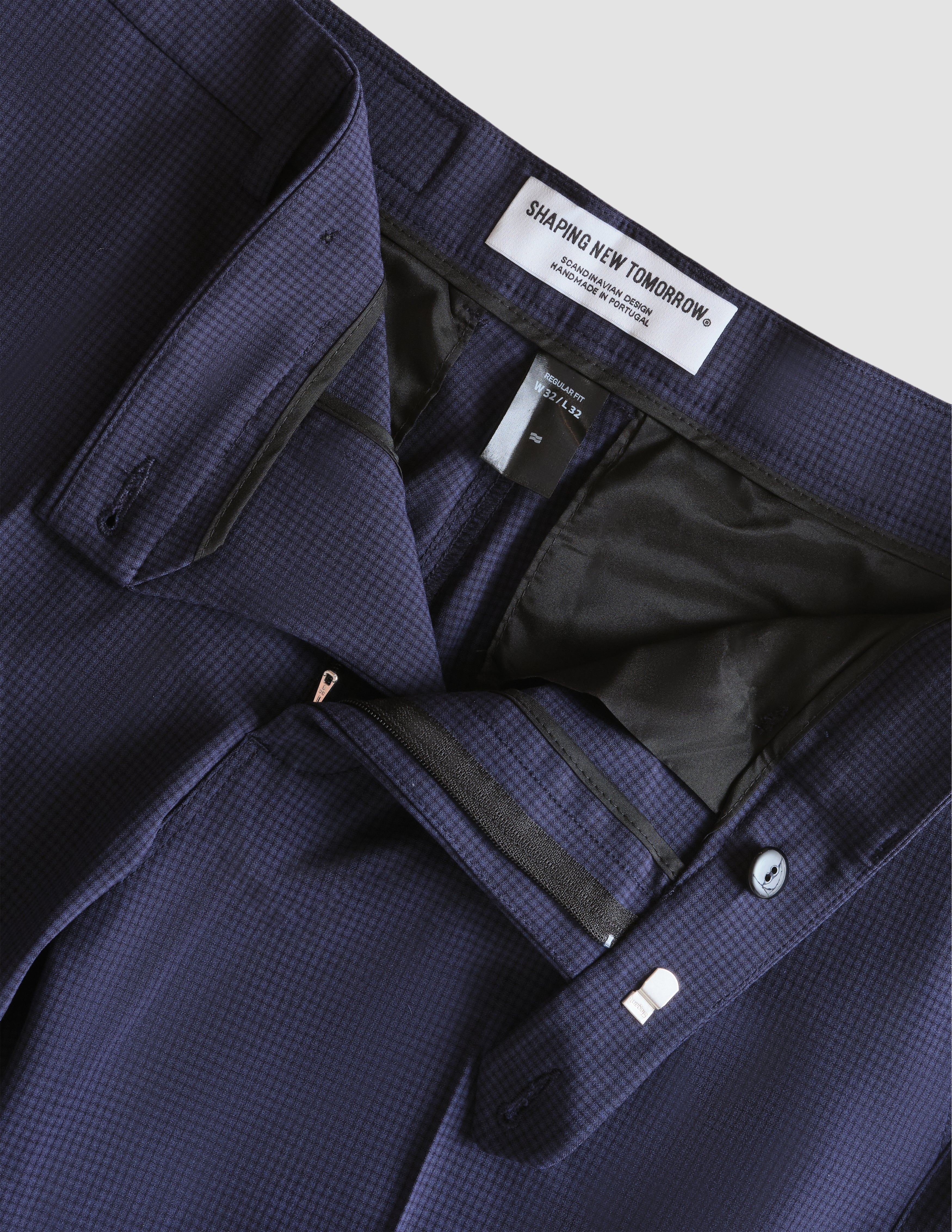 Suit Pants Slim Bristol Blue