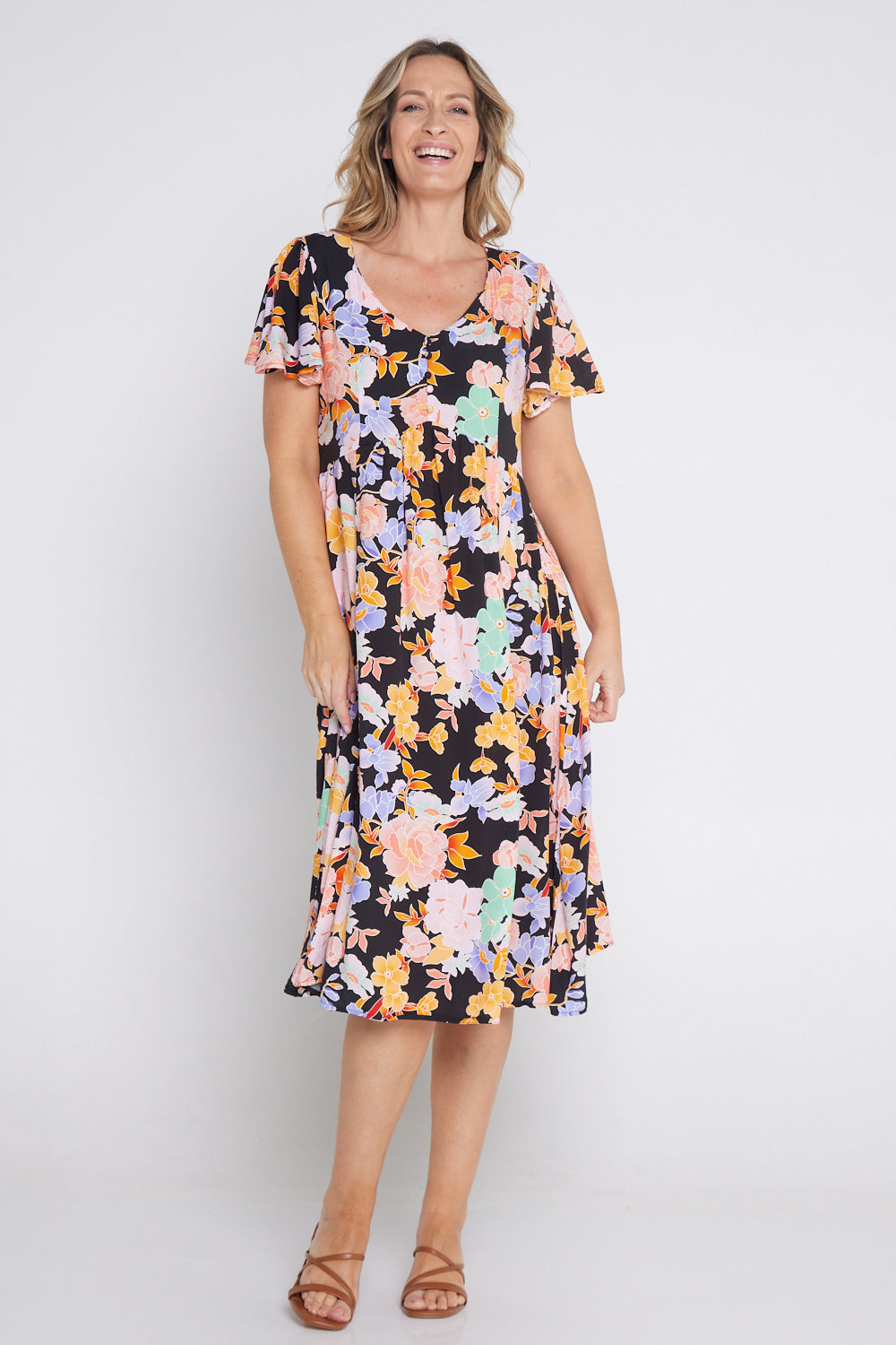 Dress - Peachy Floral