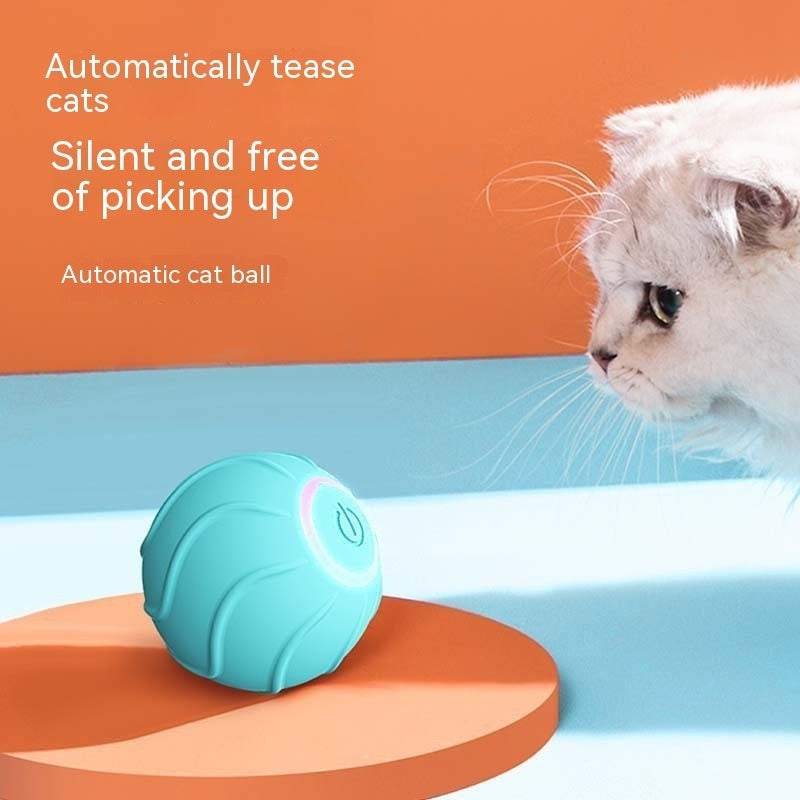 Smart Bouncing Cat Toy - USB Rechargeable Interactive Ball