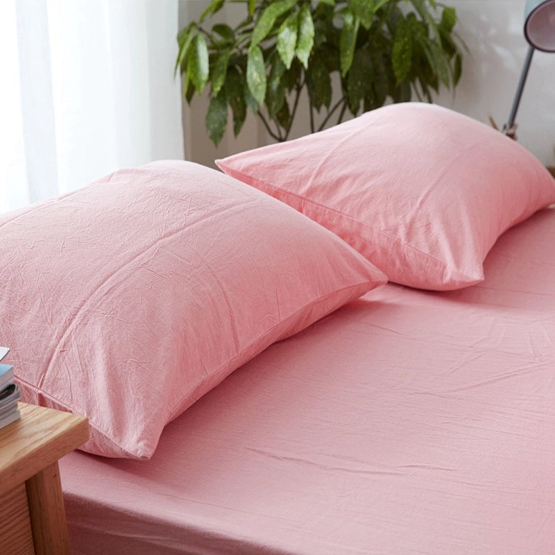 Casual Lattice Solid Color Cotton Pillow Cases Couch & Sofa Decor