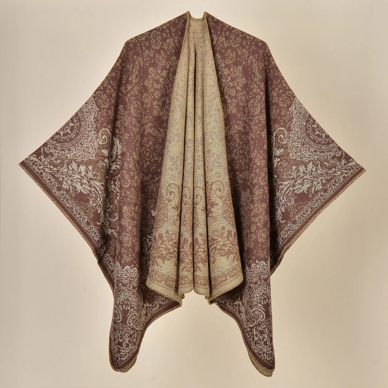 Women's Retro Graffiti Polyester Acrylic Oil Painting Shawl