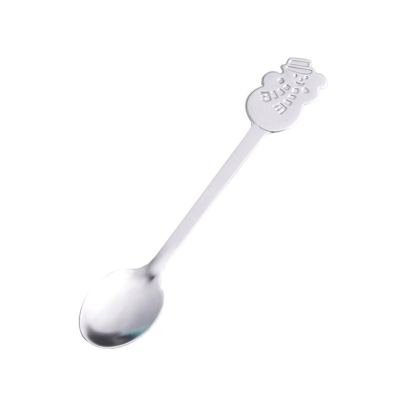Christmas Cute Christmas Socks Gingerbread Snowman 410 Stainless Steel Spoon 1 Piece 1 Set