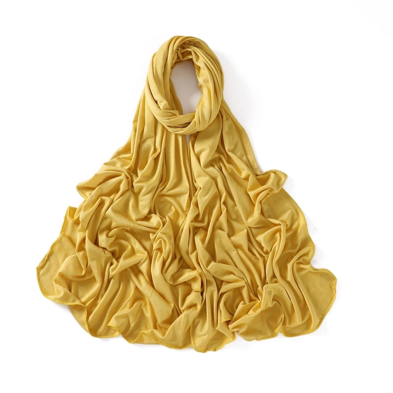 56 Color Optional Jersey Solid Color Mercerized Cotton Scarf Modal Long Scarf Jersey Cover Head Turban