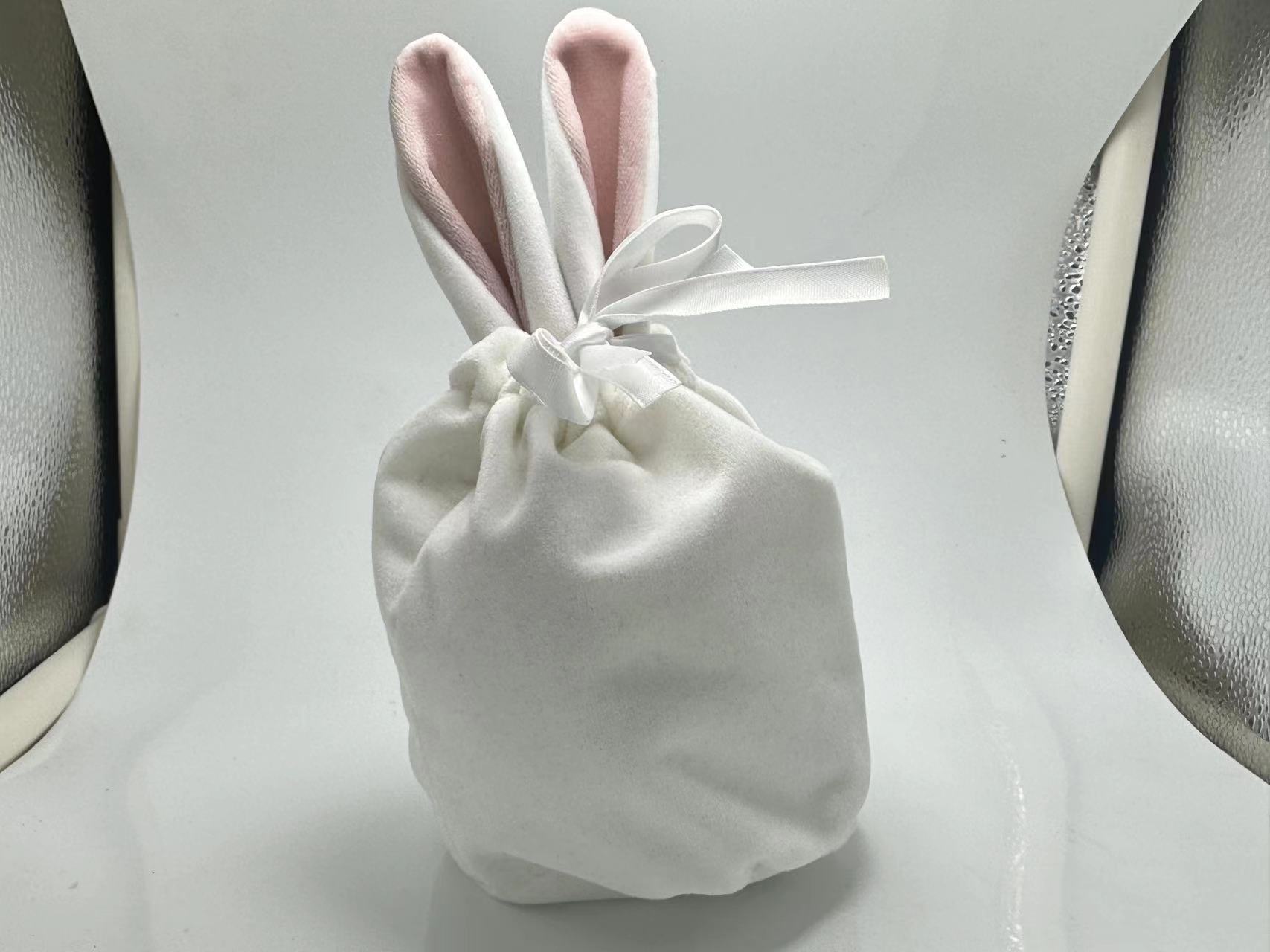 Easter Bunny Velvet Basket