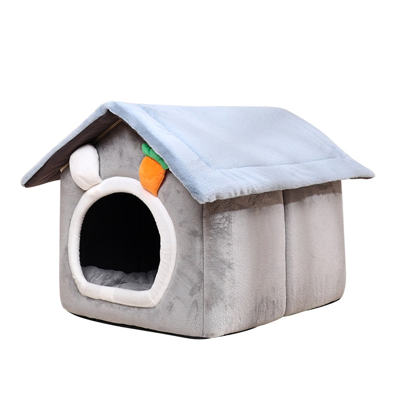 Foldable Carrot Decor Dog Cat House