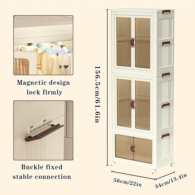 Foldable Kids Wardrobe . Baby Clothes Cabinet
