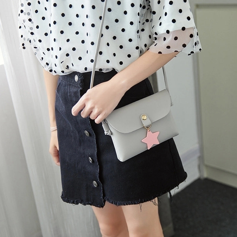 Women's Small Summer Pu Leather Cute Square Bag